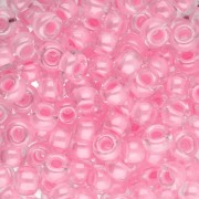 Rocaille Miyuki 6/0 207 -  Pink Lined Crystal x8g