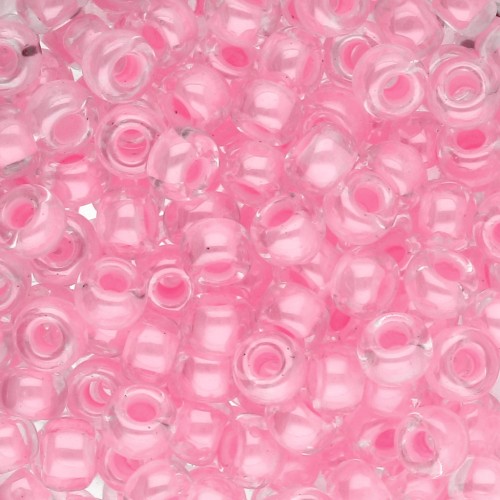 Rocaille Miyuki 6/0 207 -  Pink Lined Crystal x8g