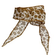 Ruban de soie 25 mm - Motif vache x85cm|raw }}