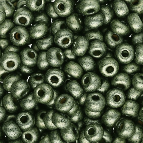 Rocailles 6/0 4 mm - Terra Dyed - Yellow Pearl Dyed Black x20g