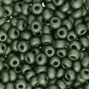Rocailles 6/0 4 mm - Terra Dyed - Yellow Pearl Dyed Black Mat x20g