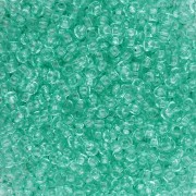 Perles rocailles Preciosa 11/0 2 mm - Solgel - Green 2 Dyed Crystal x20g