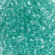Preciosa perles rocailles 8/0 3 mm - Solgel - Green 2 Dyed Crystal x20g