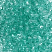 Preciosa perles rocailles 8/0 3 mm - Solgel - Green 2 Dyed Crystal x20g
