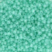 Rocailles 11/0 2 mm - Solgel - Green 2 Dyed Alabaster x20g|raw }}