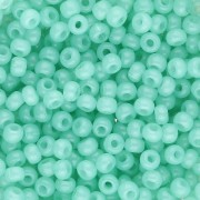 Rocailles 8/0 3 mm - Solgel - Green 2 Dyed Alabaster x20g|raw }}
