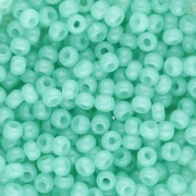 Perles rocailles Preciosa 8/0 3 mm - Solgel - Green 2 Dyed Alabaster x20g