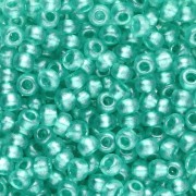 Preciosa perles rocailles 8/0 3 mm - Terra Pearl - Green Dyed Crystal x20g