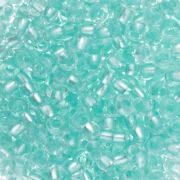Preciosa perles rocailles 8/0 3 mm - Crystal Lined Green Pearl x20g