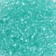 Preciosa perles rocailles 8/0 3 mm - Crystal Lined Green Pearl 1 x20g