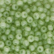 Preciosa perles rocailles 8/0 3 mm - Solgel - Green 2 Dyed Alabaster x20g