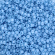 Perles rocailles Preciosa 11/0 2 mm - Solgel - Blue Jean 2 Dyed Alabaster x20g