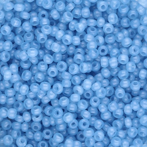 Perles rocailles Preciosa 11/0 2 mm - Solgel - Blue Jean 2 Dyed Alabaster x20g