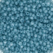 Preciosa perles rocailles 11/0 2 mm - Solgel - Blue Green 2 Dyed Alabaster x20g