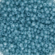 Preciosa perles rocailles 11/0 2 mm - Solgel - Blue Green 2 Dyed Alabaster x20g