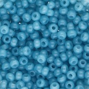 Preciosa perles rocailles 8/0 3 mm - Solgel - Blue Green 2 Dyed Alabaster x20g