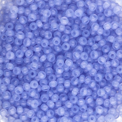 Preciosa perles rocailles 11/0 2 mm - Solgel - Blue 1 Dyed Alabaster x20g
