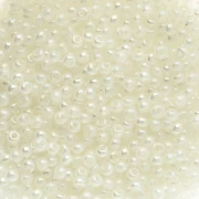 Preciosa perles rocailles 11/0 2 mm - White Alabaster Luster AB 20g