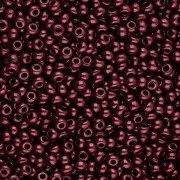 Preciosa perles rocailles 11/0 2 mm - Opaque Red Coral Lila Luster 20g