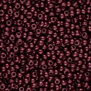 Preciosa perles rocailles 11/0 2 mm - Opaque Red Coral Lila Luster 20g