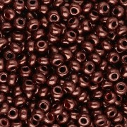 Preciosa Perles rocailles 8/0 - 3 mm - Opaque Red Coral Lila Luster x20g