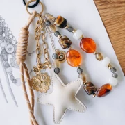 Pendentif coeur 29x30 mm motif Love avec strass - Acier inoxydable 304L Doré x1