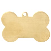 Pendentif os ImpressArt 27x41 mm - Dog Tag - Laiton brut x1|raw }}
