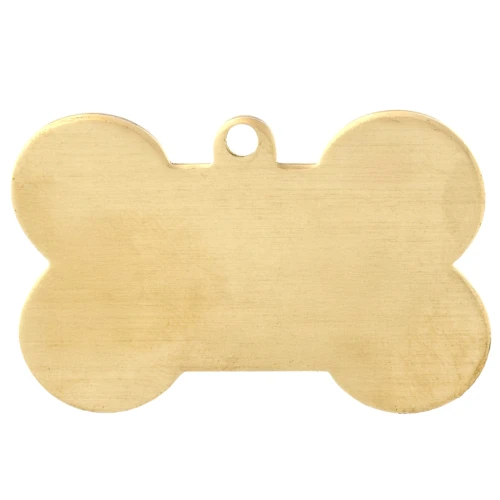 Pendentif os ImpressArt 27x41 mm - Dog Tag - Laiton brut x1
