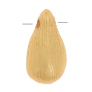 Perles Gouttes 9.5 mm - Doré à l'or fin satiné x1