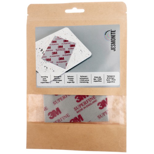 Eponge abrasive 115x140x5 mm P320 grain fin - Gris x1