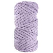 Bobine de cordon en coton pour macramé 5 mm - Mauve x50m