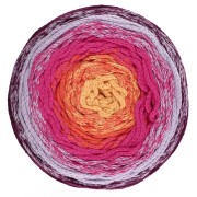 Bobine de cordon coton pour macramé Cotton Air Cake 1mm - Tie and Die Violet x220m