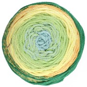 Bobine de cordon coton pour macramé Cotton Air Cake 1mm - Tie and Die Jaune x220m