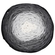 Bobine de cordon coton pour macramé Cotton Air Cake 1mm - Tie and Die Noir x220m