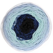 Bobine de cordon coton pour macramé Cotton Air Cake 1mm - Tie and Die Bleu x220m