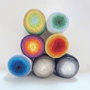 Bobine de cordon coton pour macramé Cotton Air Cake 1mm - Tie and Die Bleu x220m