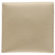 Pochette en similicuir avec bouton pression pour bijoux 80x80 mm - Doré x1