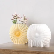 Moule en silicone pour réaliser un vase tournesol 3D 10x13 cm - Transparent x1