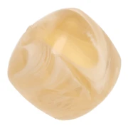 Marron Clair - Perles cubes irréguliers 16x17 mm -Acrylique translucide Marbré marron clair x10 Perles cubes irréguliers 16x17 mm -Acrylique translucide Marbré marron clair x10