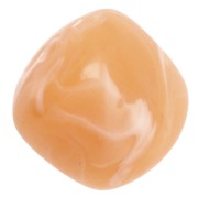 Perles cubes irréguliers 16x17 mm - Acrylique translucide - Marbré saumon x10