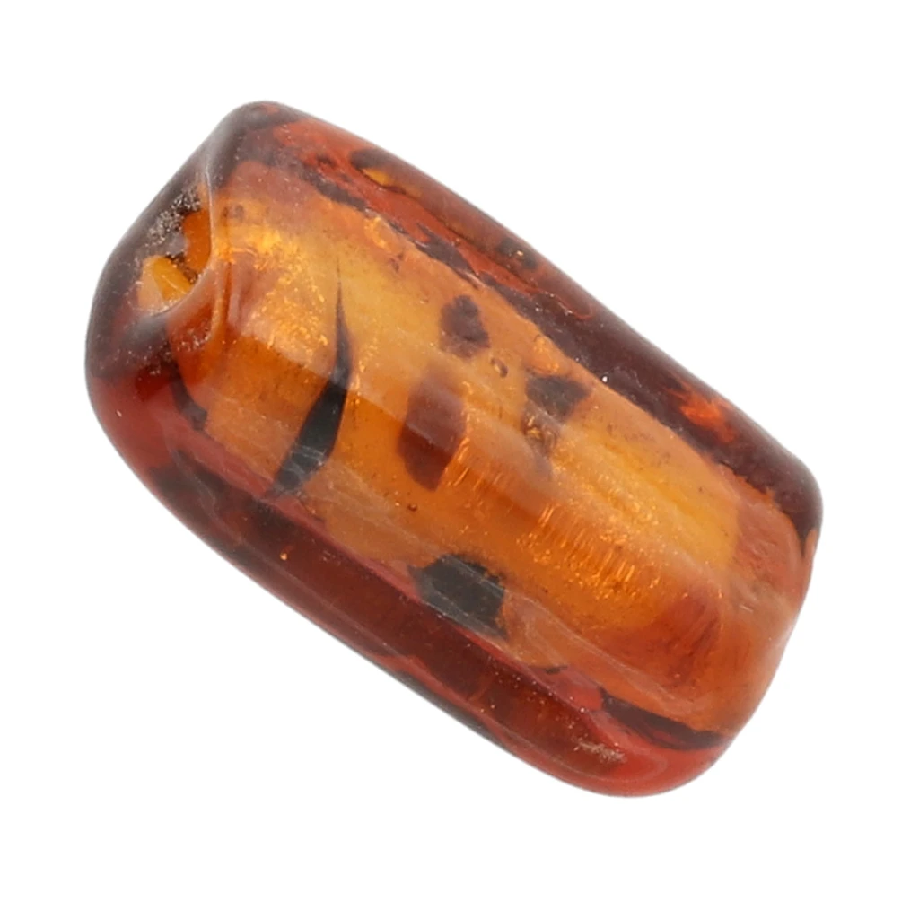 Perles rectangle 19.5x10 mm en verre - Marbré Marron - Pailleté doré x4 Perles rectangle 19.5x10 mm en verre - Marbré Marron - Pailleté doré x4