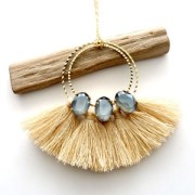 Anneau de montage et tissage rond 20 mm - Doré à l'or fin x1