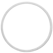 Anneau de montage et tissage rond 20 mm - Argenté x1