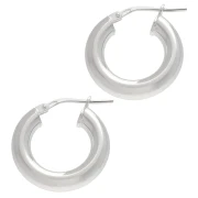 Créoles rondes 18 mm - Fil 4 mm - Argent 925 x2