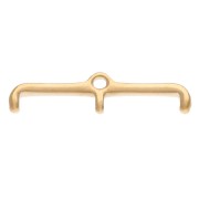 Cymbal - Embout pour tissage de perles Rocaille Miyuki 11/0 Skafi III Doré à l'or fin x1