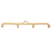 Cymbal - Embout pour tissage de perles Rocaille Miyuki 11/0 Skafi IV Doré à l'or fin x1