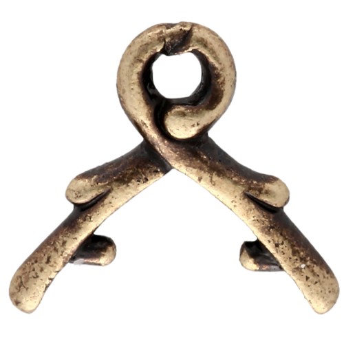 Attache pendentif 10 mm - Bronze x1
