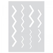 Gabarit pour pâte polymère 210x148 mm motifs Chevrons|raw }}