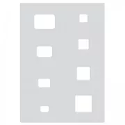 Gabarit pour pâte polymère 210x148 mm motifs Carrés/Rectangles