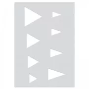 Gabarit pour pâte polymère 210x148 mm motifs Triangles